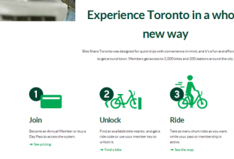 在多伦多DT如何使用公共自行车？