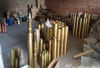桂林警方端掉一个“地下兵工厂” 连炮弹都有！