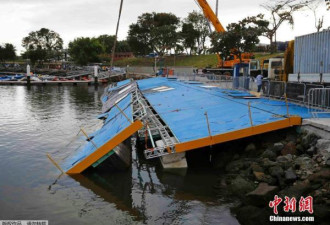 里约奥运会帆船赛道发生崩塌 距比赛仅剩8天