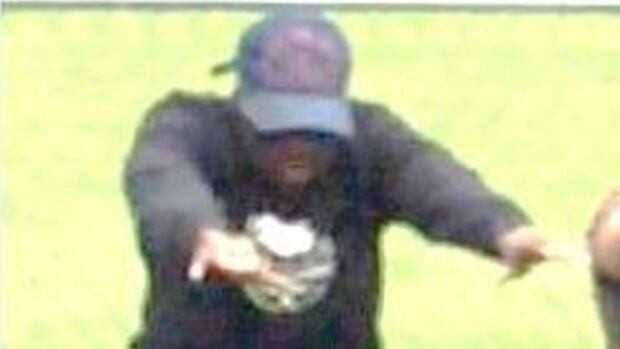 Police released this photo of a suspect wanted in a shooting during a fitness class at Christie Pits Park Saturday morning.