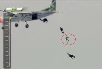 惊心动魄！男子从7600米高空跳下 不带降落伞