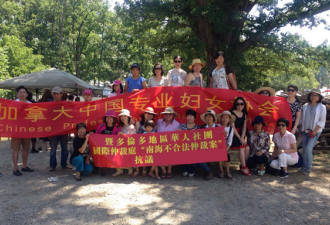 中国专业妇协抗议”南海不合法仲裁案”集会