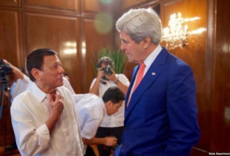 美国务卿克里：美国将加强与菲律宾军事合作
