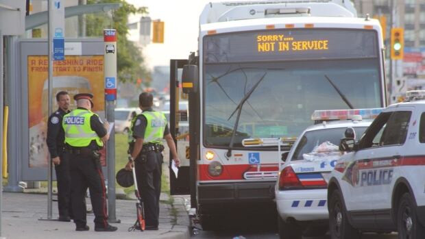 Police removed a man in mental health crisis safely from a bus after five hours of negotiations on Saturday. 