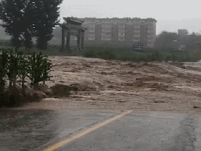 一组动图告诉你：河北邢台洪水有多严重