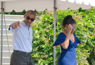 奥巴马一家去葡萄园岛度假 民众热议