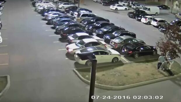 Police say a man was knocked to the ground and robbed in a parking lot in Vaughan early Sunday.