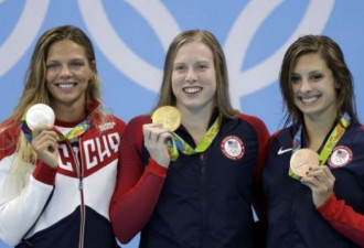 里约奥运：美国游泳队员再破两项奥运纪录