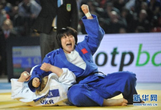 女子柔道78kg+中国选手摘铜牌 法国名将夺冠