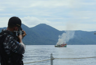 姿态强硬 印尼独立日要炸毁中国渔船