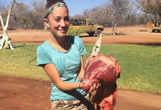 美12岁少女微笑晒大量猎杀动物照 网友斥冷血