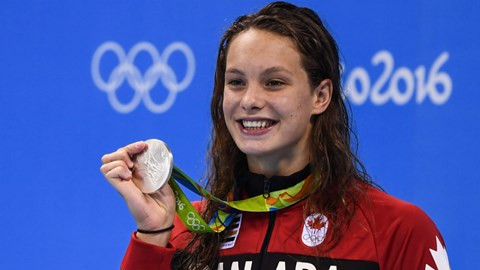 Penny Oleksiak still just a regular teenager