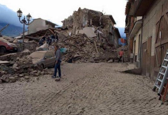意大利6.0级地震已致159人遇难 3/4个镇子消失