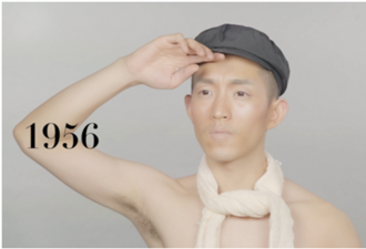 深圳年轻男子做出横跨100年发型网上走红