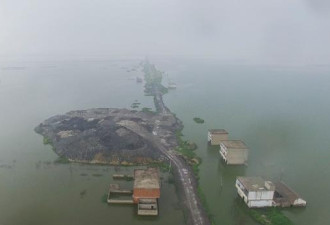 村庄因采煤塌陷被淹没 5年后塌陷区抵百个西湖
