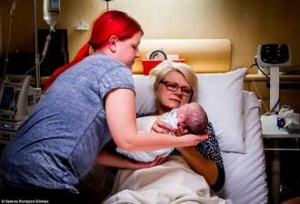 46岁母亲为血癌女儿代孕生下宝宝 喜极而泣