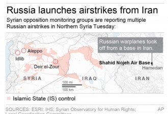 俄机首次从伊朗起飞炸IS 美国震惊了！