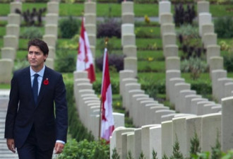 杜鲁多在香港悼念加拿大二战阵亡将士