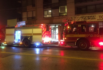 多伦多东区公寓火灾 6旬妇女被烧伤命危