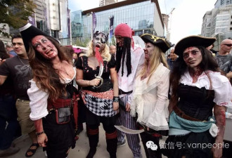 血淋淋、穿肠破肚! 温哥华丧尸游行 (多图慎点)