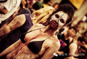 血淋淋、穿肠破肚! 温哥华丧尸游行 (多图慎点)