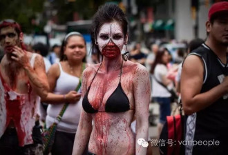 血淋淋、穿肠破肚! 温哥华丧尸游行 (多图慎点)