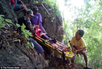 美女子泰国遭遇性侵 逃跑时跌下悬崖摔断脊椎