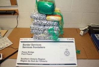 加国边境局在货车上起出22公斤可卡因
