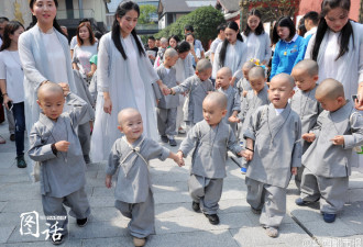 萌翻了！成都来了一大波“小沙弥”