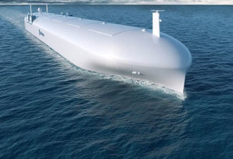 无人巨型货运船预2020年商用:似浮出海面鲸鱼