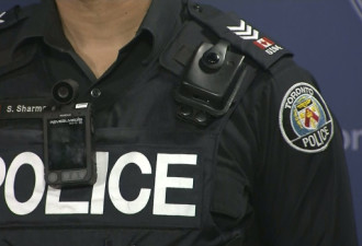 多伦多警方计划让所有执勤警官佩戴随身摄像机