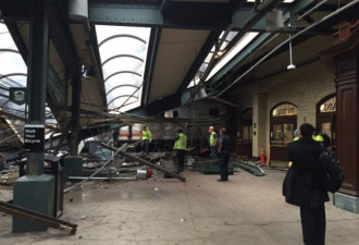 现场：新泽西州火车撞进车站 3死逾百伤