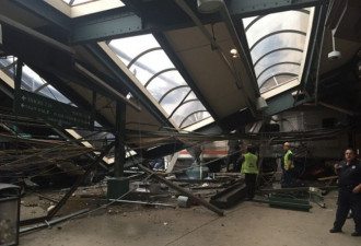 现场：新泽西州火车撞进车站 3死逾百伤