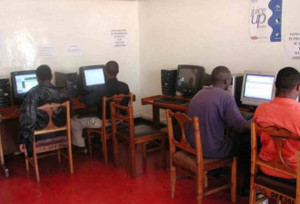 非洲网吧每小时2美元 开网页至少5分钟