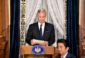 比利时国王与王后访问日本 与日本首相会面