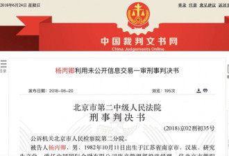 金融业天才少年31岁被判入狱 出狱后又被判刑