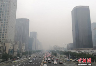 北京雾霾持续 达严重污染 预警级别上调