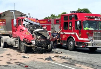 401高速三车相撞一人死亡 东行线暂时关闭