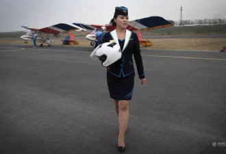 平壤推“飞行旅游”业务 有女飞行员执飞
