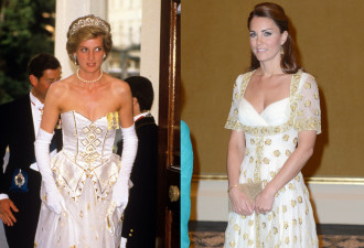 戴安娜依然是最受欢迎王妃 看梅根和凯特穿同款