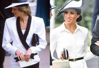 戴安娜依然是最受欢迎王妃 看梅根和凯特穿同款
