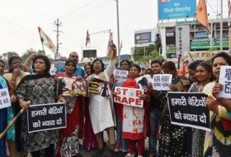 印度7岁女童遭性侵 数千人抗议诉求处死被告