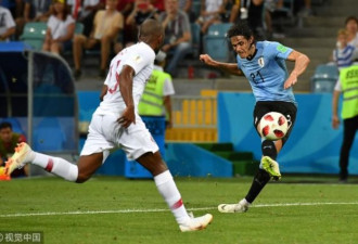 乌拉圭2-1葡萄牙进8强 卡瓦尼2球C罗哑火