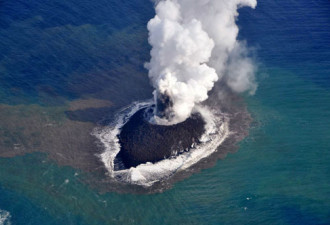 火山喷发造岛 日本领海范围新增70平方公里
