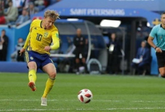 瑞典1:0爆冷淘汰世界第6瑞士 首晋8强