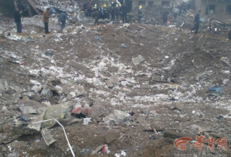 陕西一建筑物爆炸 爆炸地现直径4米巨坑