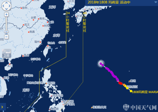 红色预警!台风“玛利亚”11日在福建浙江登陆