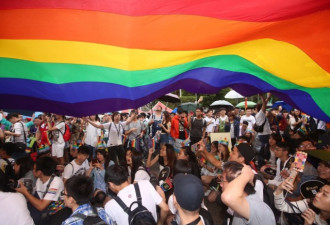 台湾同志大游行 蔡英文:支持婚姻平权