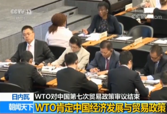 美方指责无效 WTO&quot;创纪录&quot;审议肯定中国答卷