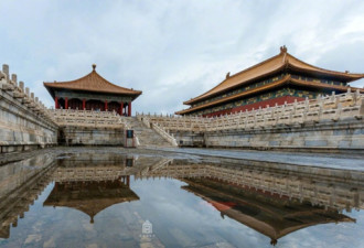 北京暴雨多地积水 故宫靠千龙吐水避免看海